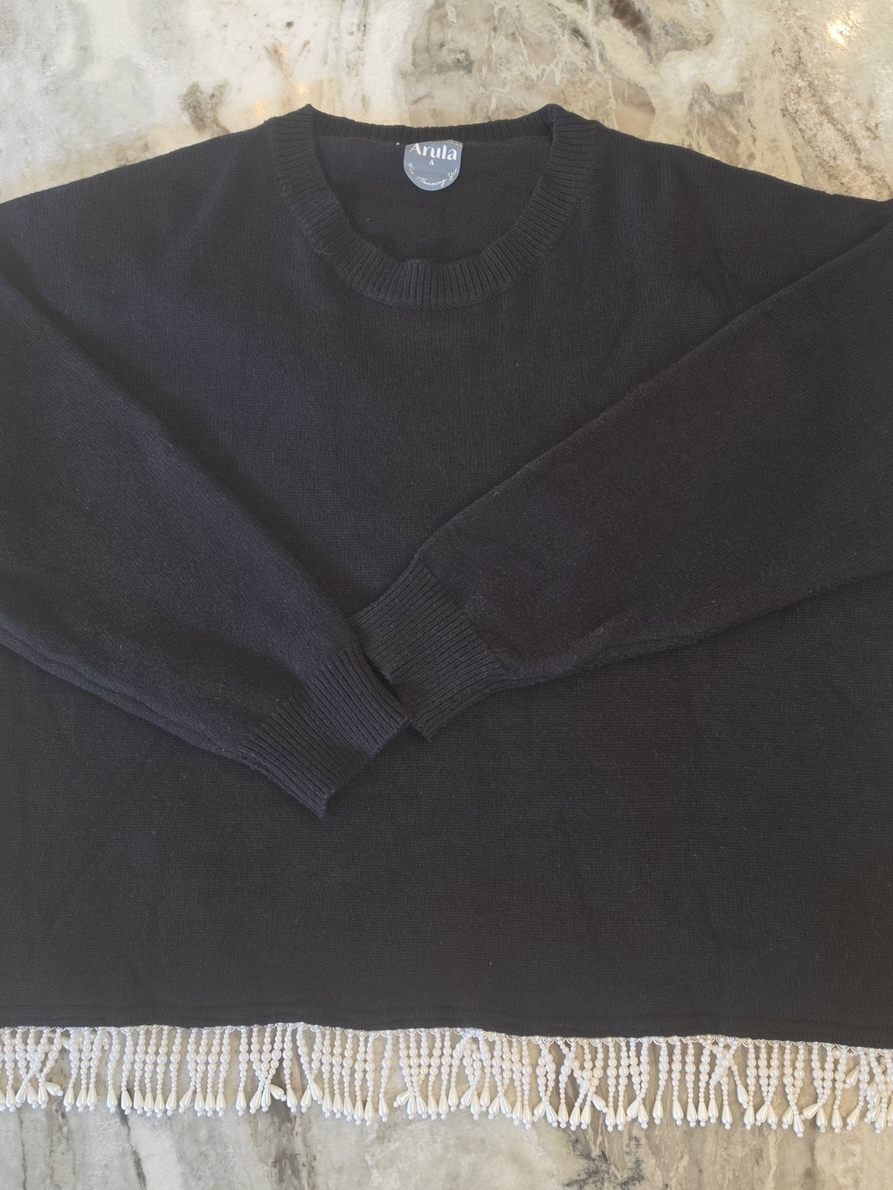 Arula Women's Black Crewneck Sweater Size A